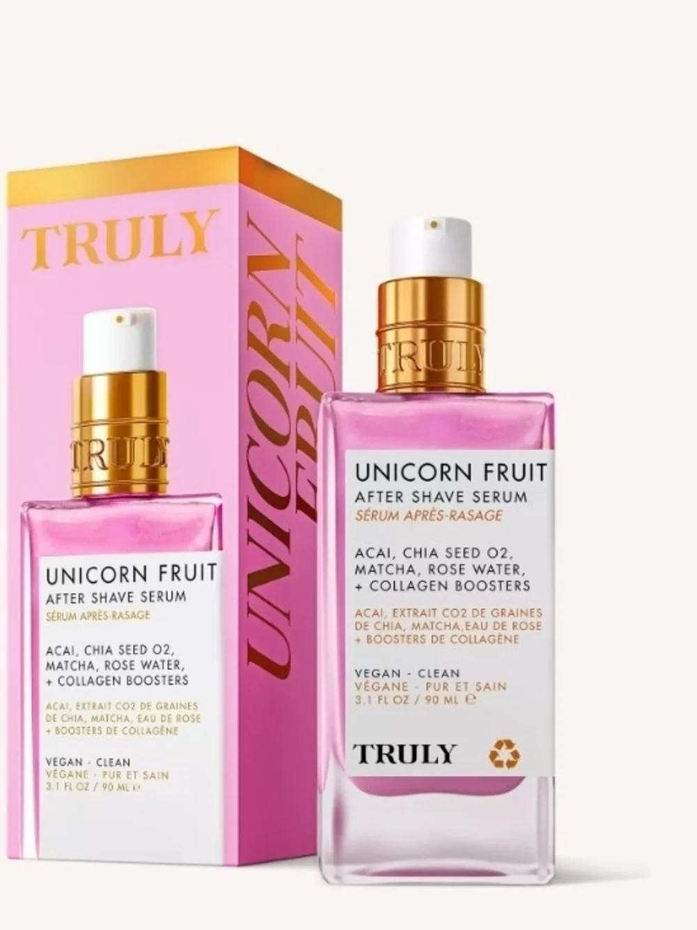 TRULY Unicorn Fruit After Shave Serum — Pink & Gold